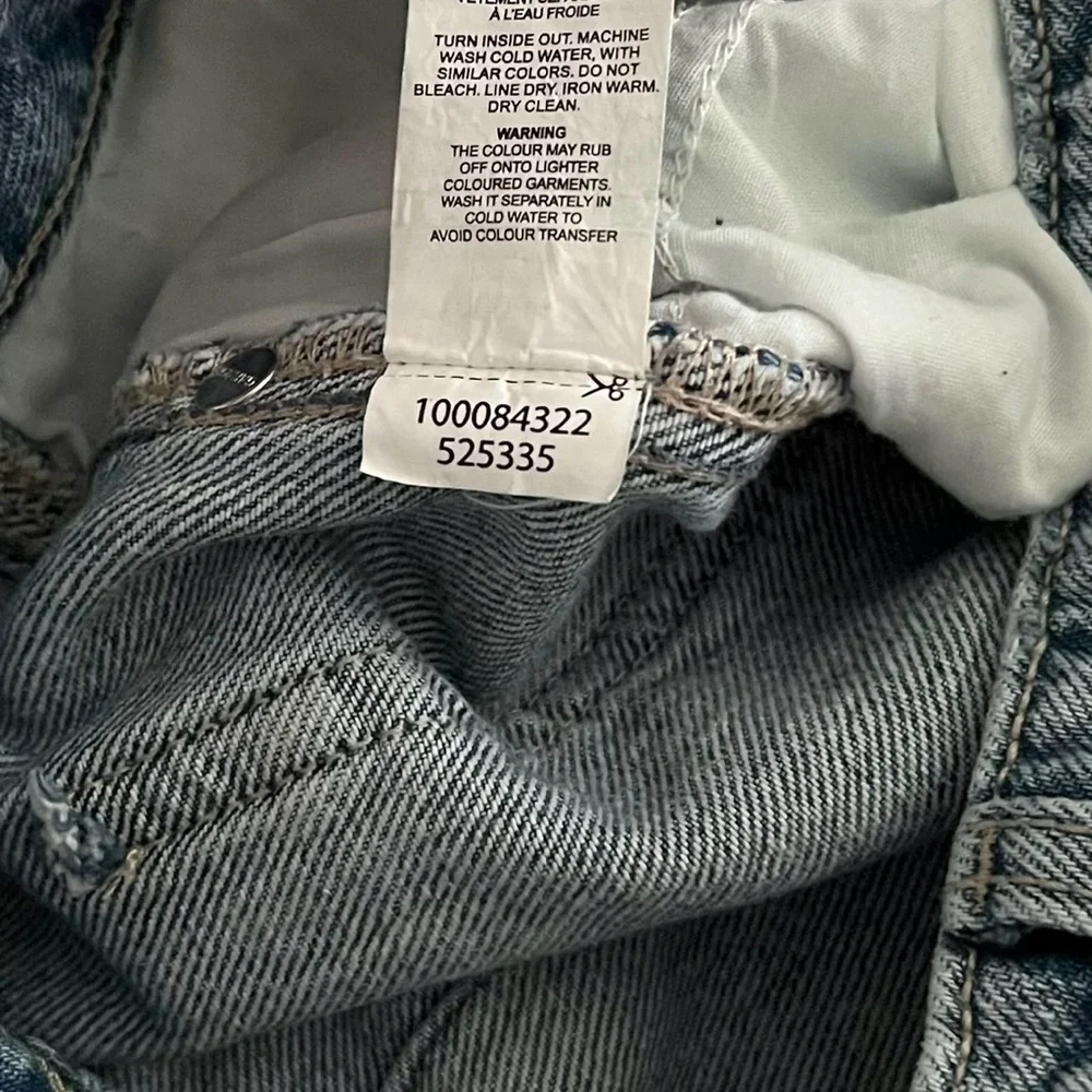Garage Cargo Wide Leg Straight Baggy High Rise Jeans Size 25 - Picture 7 of 8